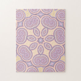 Quebra-cabeça Dreamy Swirls - Padrão Psicodélico Pastel