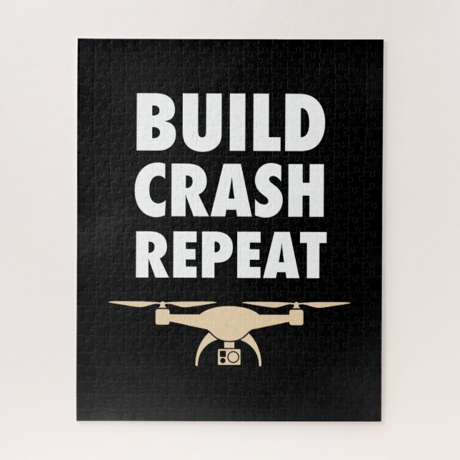 Quebra-cabeça Drone repetitivo de travamento de compilação (Vertical)