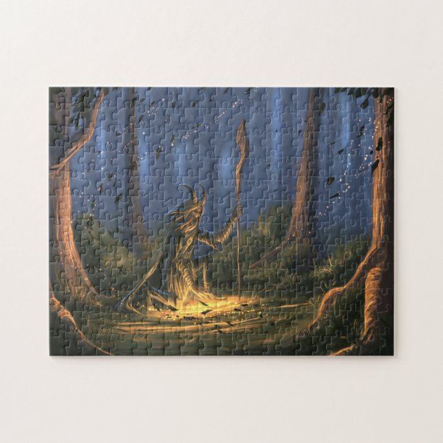 Quebra-cabeça Druida na floresta (Horizontal)