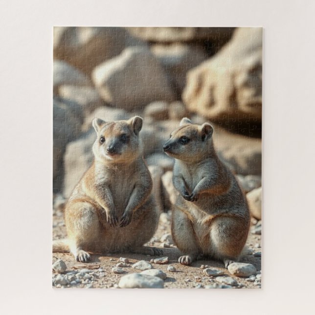 Quebra-cabeça Duas Aussie Rottnest IsLand Quokkas,  (Vertical)