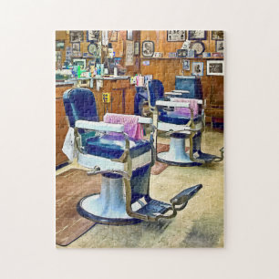 Quebra-cabeça Duas Cadeias De Barber Com Caixas De Barras Tritur