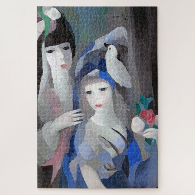 Quebra-cabeça Duas Dama e Dove, Marie Laurencin (Vertical)
