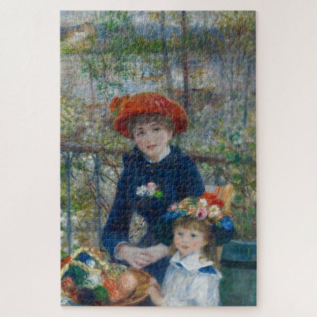 Quebra-cabeça Duas Irmãs (no terraço) por Renoir (Vertical)