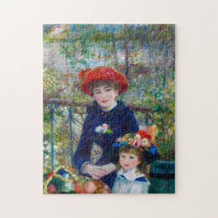Quebra-cabeça Duas Irmãs, no terraço por Renoir