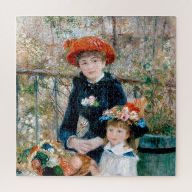 Quebra-cabeça Duas Irmãs - Pintura Impressionista Renoir (Vertical)