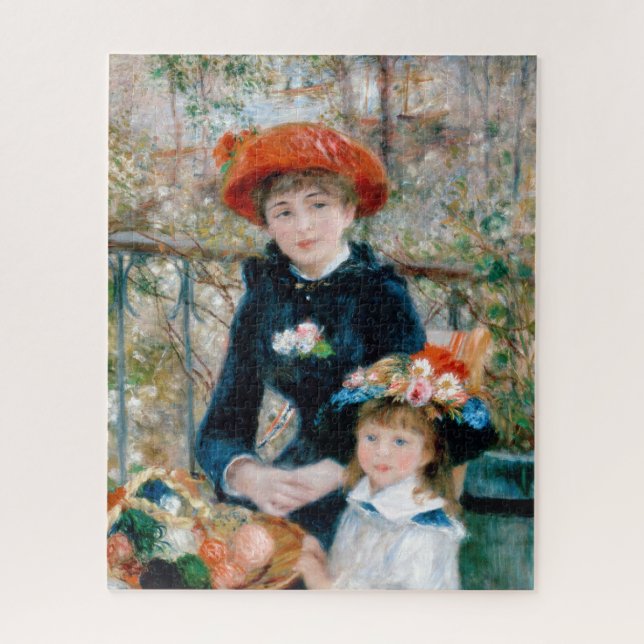 Quebra-cabeça Duas Irmãs - Pintura Impressionista Renoir (Vertical)