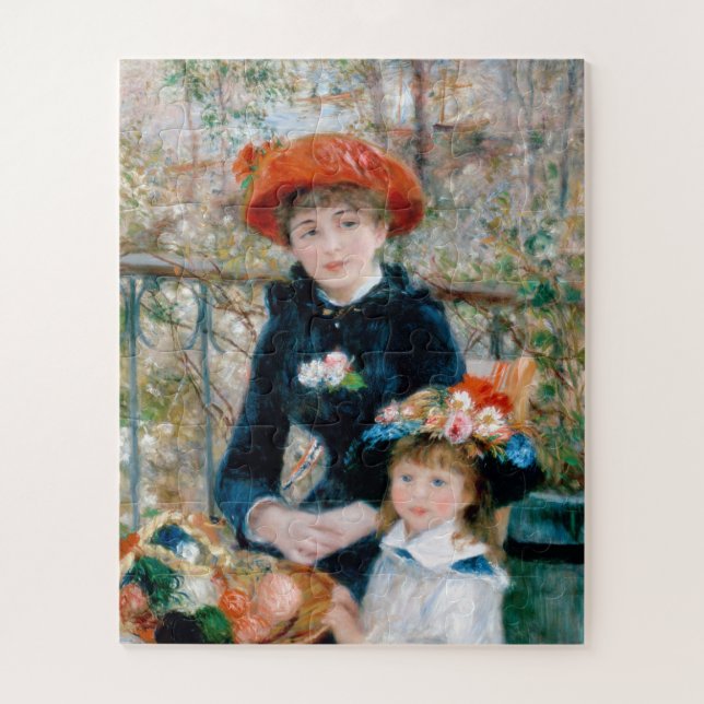Quebra-cabeça Duas Irmãs - Pintura Impressionista Renoir (Vertical)