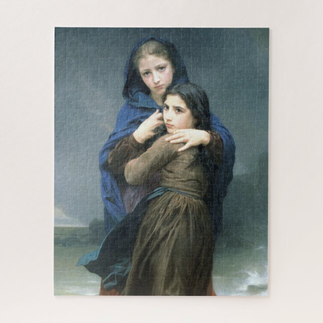 Quebra-cabeça Duas jovens meninas longe de casa (por W.A. Bougue (Vertical)