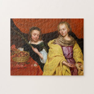 Quebra-cabeça Duas Meninas como Agnes Santo e Dorothea Santo