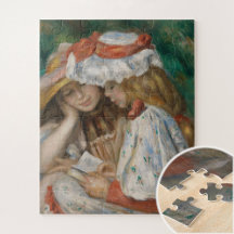 Duas Meninas Lendo, Auguste Renoir Art