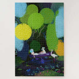 Quebra-cabeça Duas Senhoras Bonitas num Barco