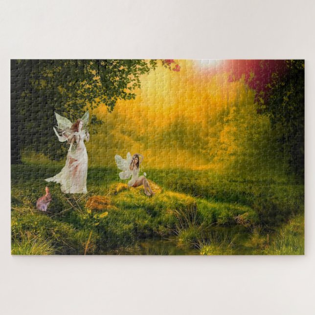 Quebra-cabeça Duendes ou onde vivem as pequenas pessoas. (Horizontal)