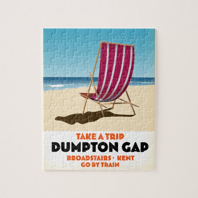 Quebra-cabeça Dumpton Gap Broadescadas Kent poster (Vertical)