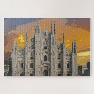 Quebra-cabeça Duomo di Milano Church Milão Itália