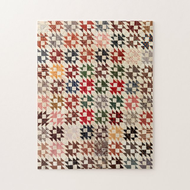 Quebra-cabeça Duplo X colcha (Vertical)