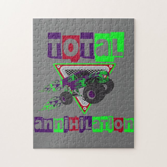 Quebra-cabeça duro de caminhão monstro legal (Vertical)