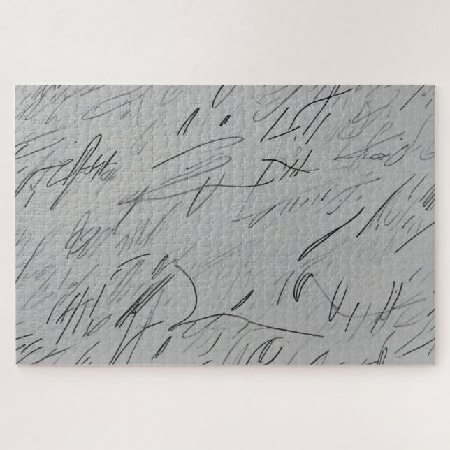 Quebra-cabeça Duro para resolver rabiscos aleatórios no papel (Horizontal)