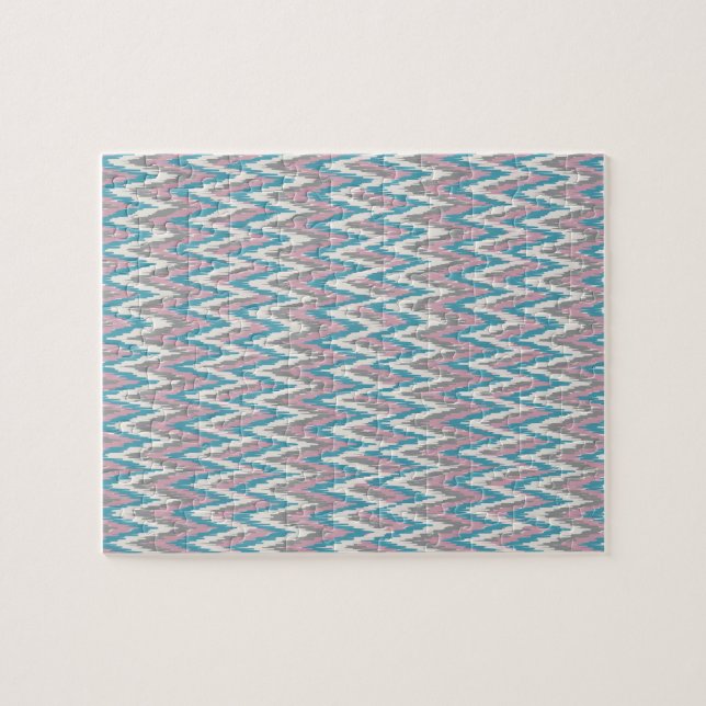 Quebra-cabeça Dusty Pink e Blue iKat (Horizontal)