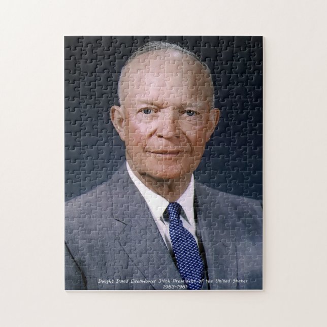 Quebra-cabeça Dwight D. Eisenhower 34º Presidente (Vertical)