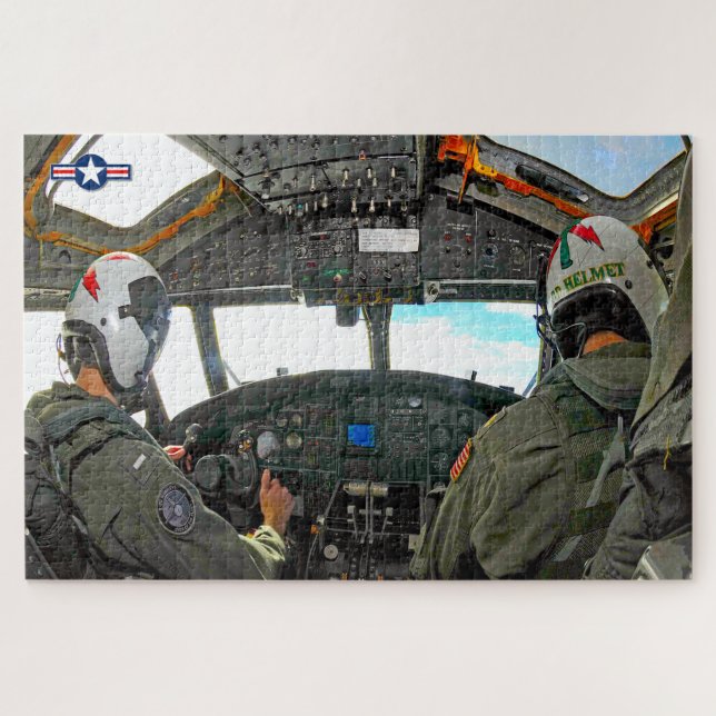 Quebra-cabeça E-2C HAWKEYE COCKPIT (20x30 polegadas) (Horizontal)