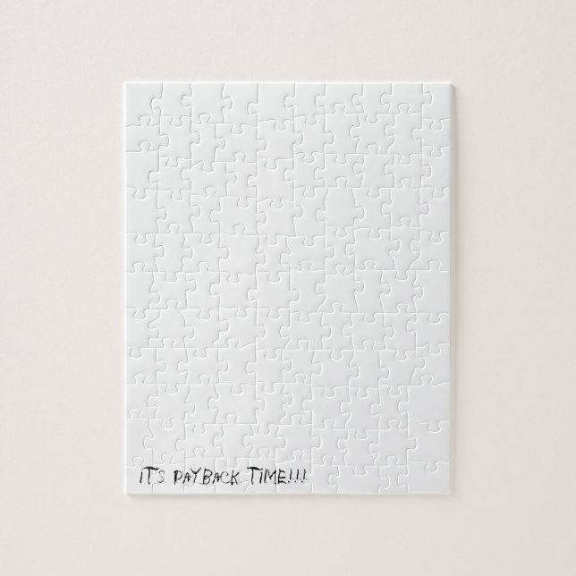 Quebra-cabeça É a frase do tempo de retorno frustrante branca (Vertical)