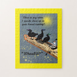 Quebra-cabeça "E aí" com patos no SUP board