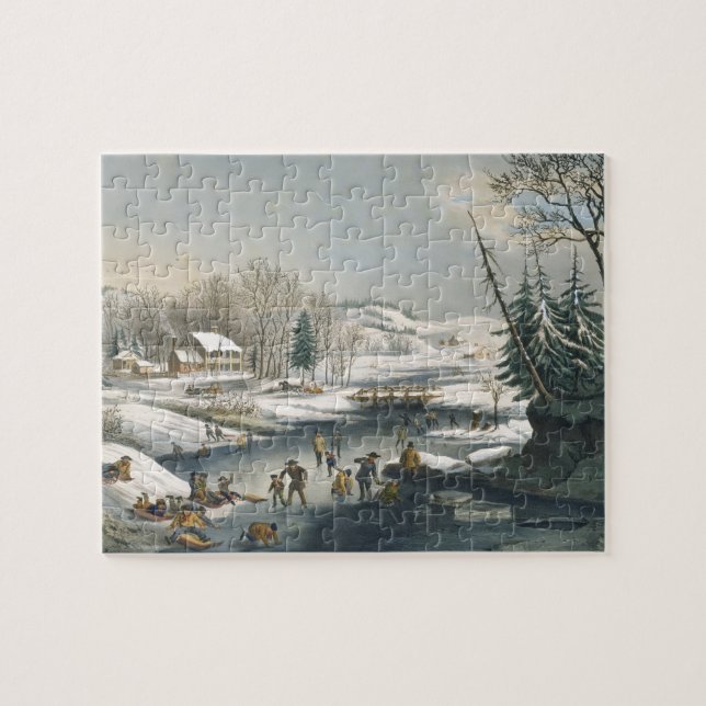 Quebra-cabeça e de inverno (Horizontal)