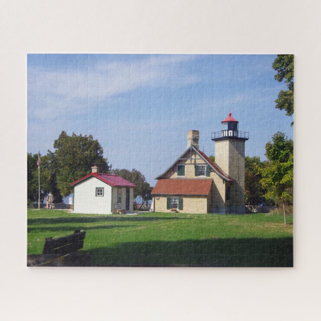 Quebra-cabeça Eagle Bluff Lighthouse 2025 jigsaw puzzle (Horizontal)