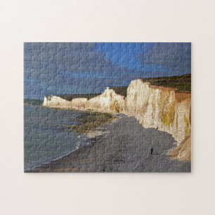 Quebra-cabeça Eastbourne Cliff em East Sussex Inglaterra