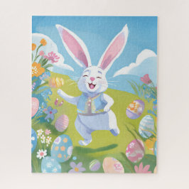 Quebra-cabeça Easter Bunny | Cute Easter Pastel Wildflower