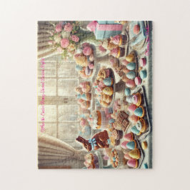 Quebra-cabeça Easter Dessert Table, Spring Treats Bunny Party