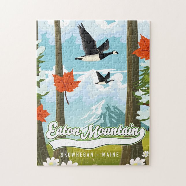 Quebra-cabeça Eaton Mountain Skowhegan, Maine (Vertical)