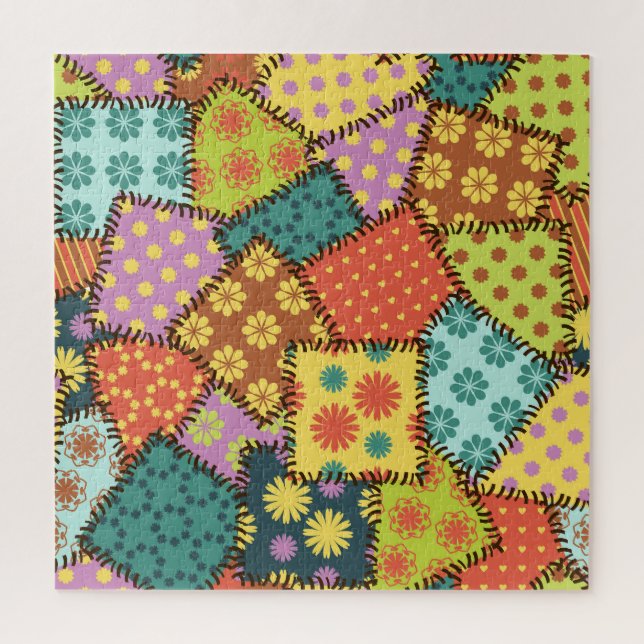 Quebra-cabeça Eclectic Patchwork (Correção Eclética): Diversa Co (Vertical)