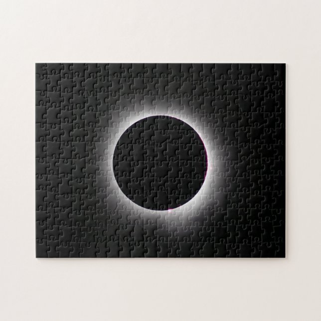 Quebra-cabeça Eclipse Total do Sol 8 de abril de 2024 (Horizontal)