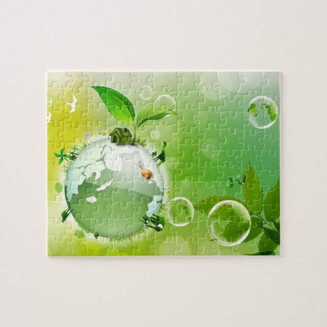 Quebra-cabeça Ecologia: a terra é nossa casa - (Horizontal)