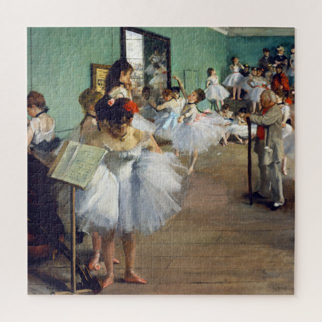 Quebra-cabeça Edgar Degas - A Classe da Dança (Vertical)