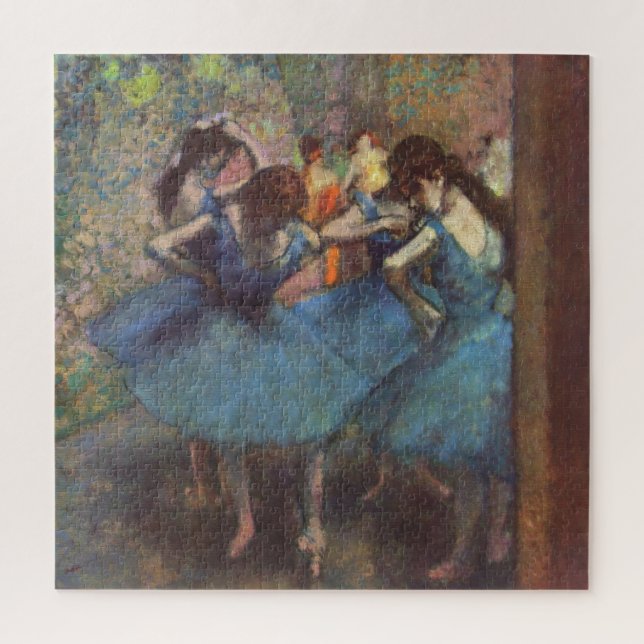 Quebra-cabeça Edgar Degas Dancers Em Impressionismo Azul Belas A (Vertical)