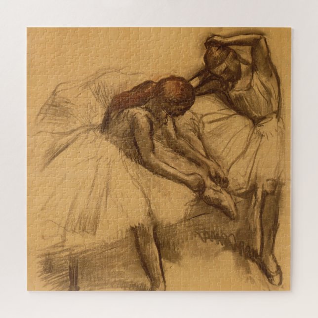 Quebra-cabeça Edgar Degas | dois dançarinos (Horizontal)