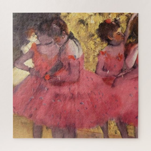 Quebra-cabeça Edgar Degas Os Dançarinos Rosa (Vertical)