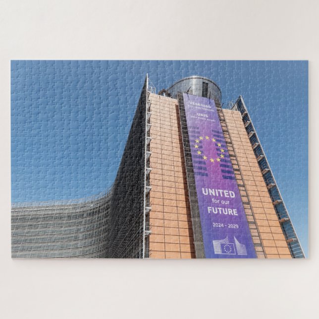 Quebra-cabeça Edifício Berlaymont EU Bruxelas  (Horizontal)