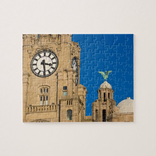 Quebra-cabeça Edifício Liver, Liverpool, Merseyside, Inglaterra (Horizontal)