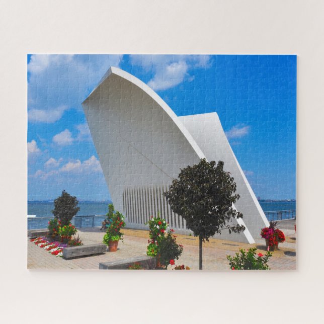 Quebra-cabeça Edifício Memorial Staten Island, Nova Iorque. (Horizontal)