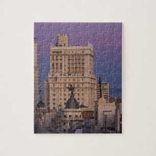 Quebra-cabeça Edifícios ao longo da Gran Via e Edifício Espanha