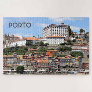 Quebra-cabeça Edifícios históricos e rio, Porto, Portugal
