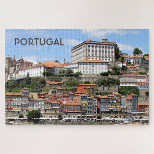 Quebra-cabeça Edifícios históricos e rio, Porto, Portugal