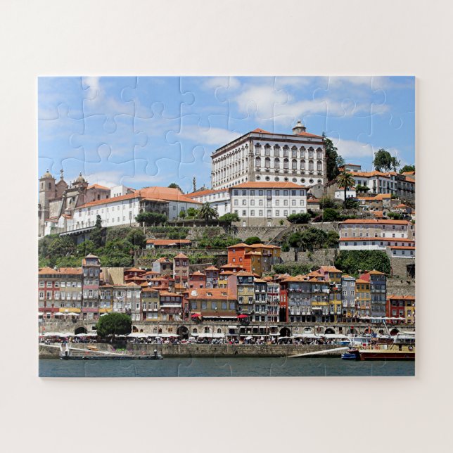 Quebra-cabeça Edifícios históricos e rio, Porto, Portugal (Horizontal)