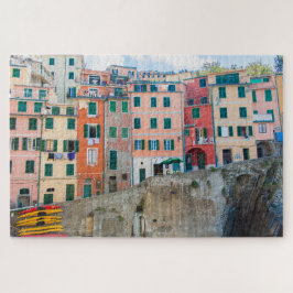Quebra-cabeça Edifícios Manarola, Cinque Terre, Itália