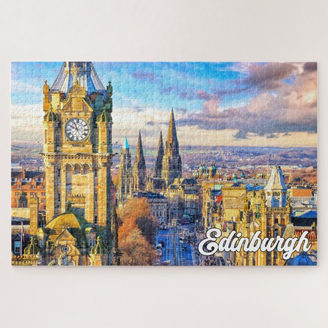 Quebra-cabeça Edimburgo, Escócia, Reino Unido (Horizontal)