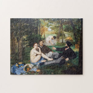 Quebra-cabeça Edouard Manet - Almoço na Relva