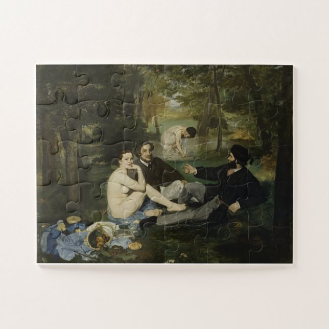 Quebra-cabeça Édouard Manet, Le Déjeuner sur l’herbe, 1863 (Horizontal)